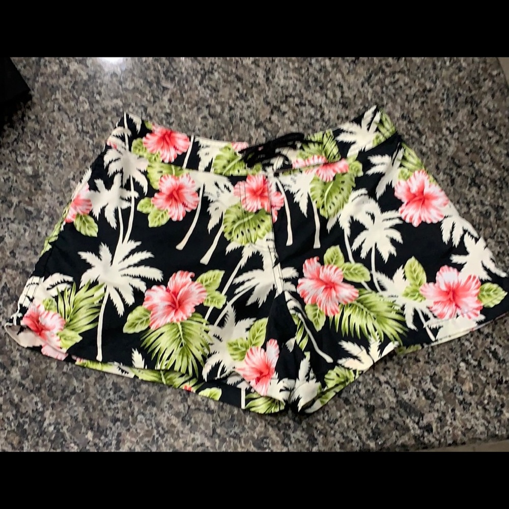 Fun and floral board shorts.